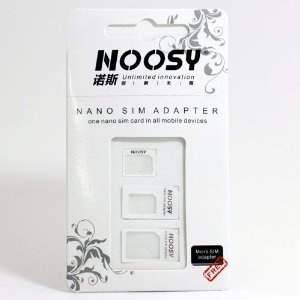 Nano+SIM+MicroSIM+カード+変換アダプタ+3点セット+iPhone5%2F4S%2F4対応　Nano+SIMアダプター【NanoSIM→MicroSIM・NanoSIM→通常SIM・MicroSIM→通常SIMに変換可能なアダプタの3点セット】