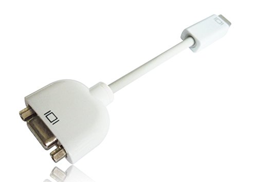 TGOM Mini DVI-to-VGA Adapter for Apple MacBook iMac and PowerBook