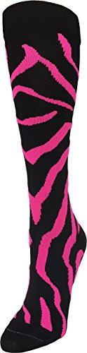 TCK Zebra Stripe Over the Calf Socks