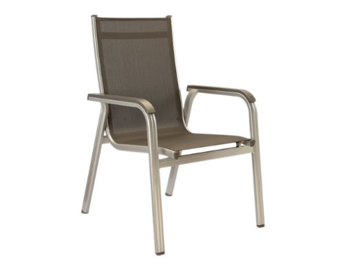 Kettler Stapelsessel, silber/anthrazit