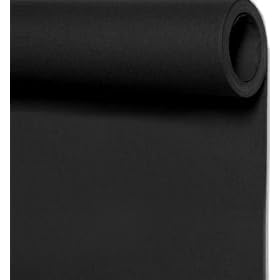 Seamless Background Paper - Photo Background Roll Jet Black - 107W 36'L *NOT RETURNABLE