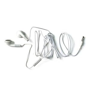 iPhone☆★4S/4/3GS/3G☆iPod touch iPad対応 ステレオ イヤホン マイク付 ホワイト Stereo Headset