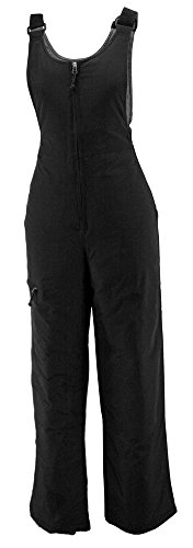White Sierra Women's Insulated Snow Bib (Extended Sizes) (Black, 1X)