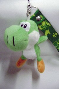 

Mario Bro: Green Phone Strap and Plush Charm Yoshi
