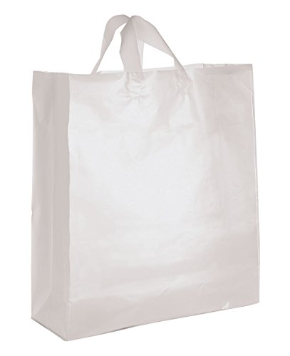 Algopix Similar Product 17 - Jumbo Clear Frosted Plastic Shopping
