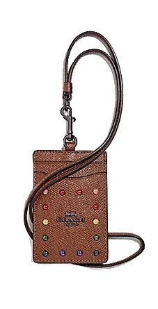 Algopix Similar Product 11 - Coach Lanyard ID Card Case with Rainbow
