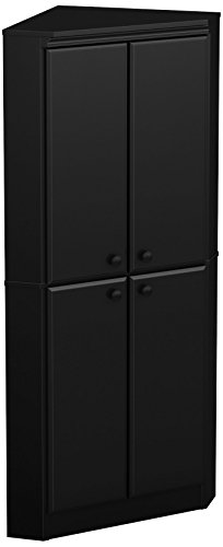 Algopix Similar Product 10 - South Shore Morgan 4-Door Corner Armoire