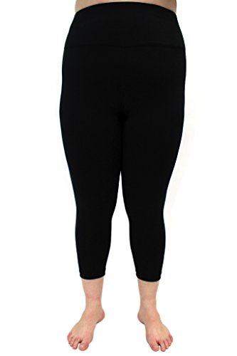 90 Degree By Reflex Plus Size High Waist Tummy Control Power Flex Yoga Capris