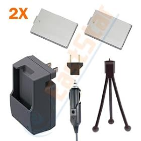 Kapaxen Two High Capacity BP-110 Battery Packs & Charger Kit Plus Mini-Tripod Combo for Canon VIXIA HF R20 R21 R200 LEGRIA HF R26 R28 R206 Camcorders
