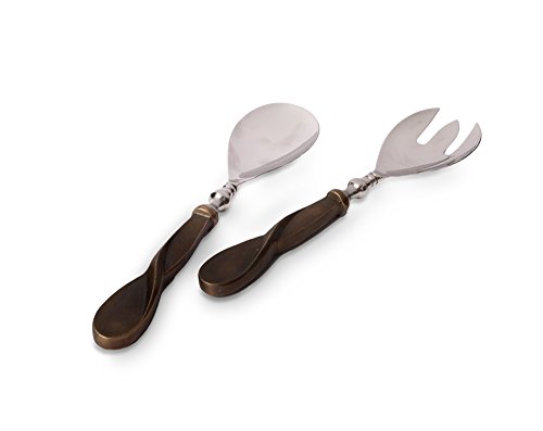 Algopix Similar Product 11 - Eclipse Salad Serving Set Bronze
