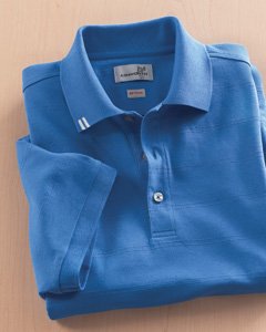 Ashworth 2013 Men's EZ-Tech Jersey Textured Stripe Polo