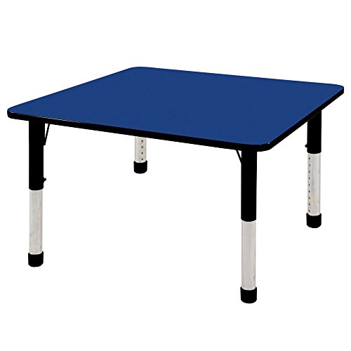 

ECR4KIDS 48 x 48 in. Black Band Square Adjustable Activity Table - Chunky