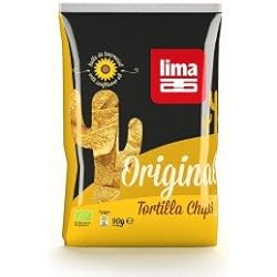 LIMA - Tortilla chips original bio - Sachet de 90 g- (pour la quantité plus que 1 nous vous remboursons le port supplémentaire)