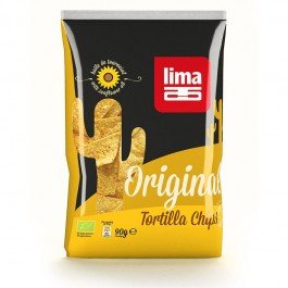 LIMA - Tortilla chips original bio - Sachet de 90 g- (pour la quantité plus que 1 nous vous remboursons le port supplémentaire)