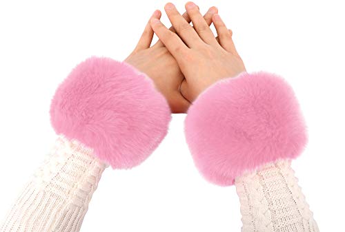 Algopix Similar Product 10 - Simplicity Ladies Winter Faux Fur Wrist