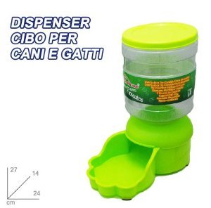 Distributore Automatico Cibo E Acqua Per Animali - 5L, Con Alimentatore E Bevibitore, Bianco - Foto 3