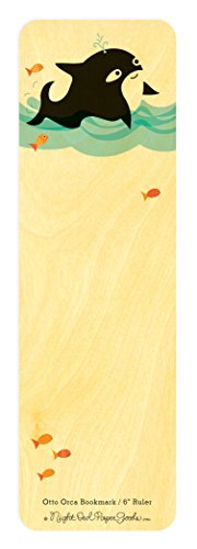 Algopix Similar Product 1 - Otto Orca Wood BookmarkRuler by Night