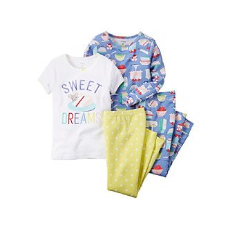 Carter's 4-Piece Cotton Pajama Set (Dessert )