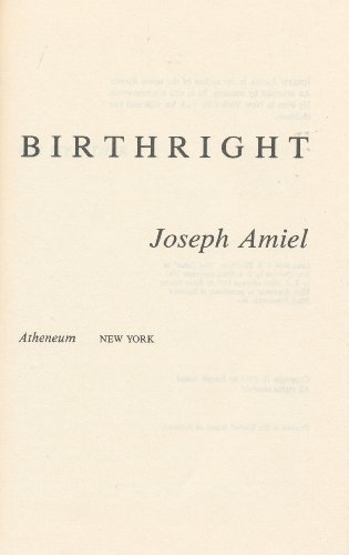 Birthright by Joseph Amiel