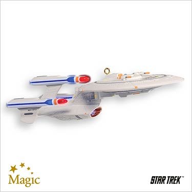 

FUTURE USS ENTERPRISE 2007 HALLMARK KEEPSAKE ORNAMENT QXI4347