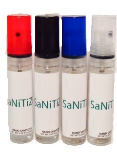 SaNiTiZiT Products - SaNiTiZiT - Advanced Instant Hand Sanitizer, Sweet Pea, 10-ml. Spray Bottle, Transparent - Sold As 1 Each - Kills 99.99% of common germs that may cause illness in as little as 15 seconds, without water or towels. - Moisturizers and vitamin E leave hands feeling soft and refreshed.