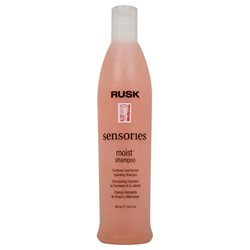 Rusk Sensories Moist Hydrating Shampoo, Sunflower and Apricot, 13.5 Ounce