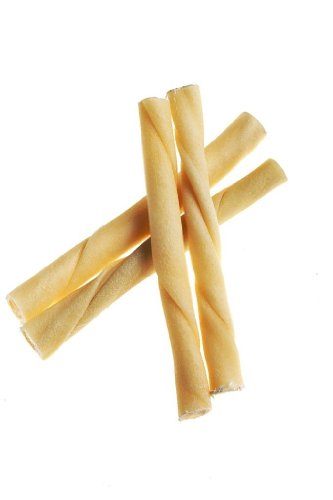 Tasman's Natural Pet All-Natural Buffalo Rawhide Twisters - 4 Medium Twisters