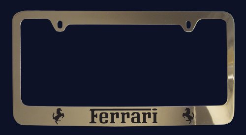 Ferrari License Plate Frame V2 (Zinc Metal)