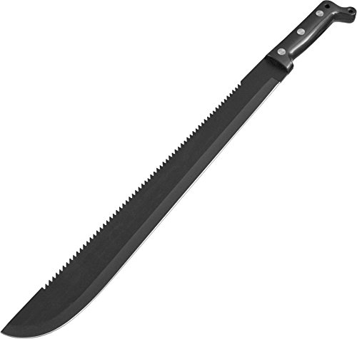 Bolo Machete Messer mit Sägerücken und Kunststoffscheide o. Nylonscheide Länge 59 cm, Klinge 45,5 cm Farbe Kunststoff-Scheide