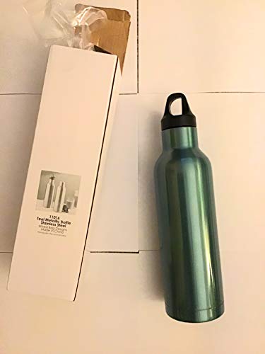 Algopix Similar Product 10 - Teal Metallic 20 Oz Water Bottle  Pack