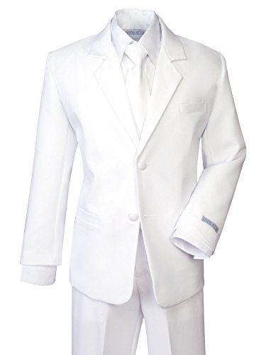 Spring Notion Boys' Formal White Dress Suit Set