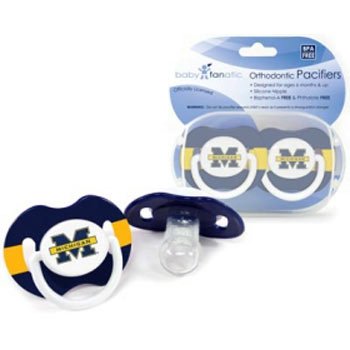 Baby Fanatic Pacifier, University of Michigan (Discontinued by Manufacturer)