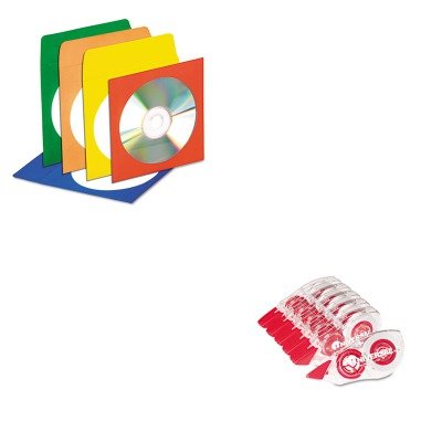 

KITIVR39404UNV75606 - Value Kit - Innovera CD/DVD Envelopes with Clear Window (IVR39404) and Universal Correction Tape with Two-Way Dispenser (UNV75606)