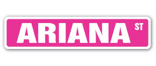 

ARIANA Street Sign name kids childrens room door bedroom girls boys gift