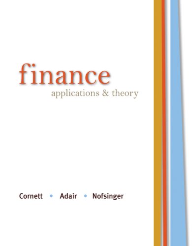 Finance: Applications and Theory (McGraw-Hill/Irwin Series in Finance, Insurance and Real Estate (Hardcover)) by Marcia Cornett