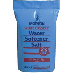 Morton Pure & Natural Water Softener Salt Crystals – 4-in-1 Formula, 40 Lb Bag (Pack Of 2)