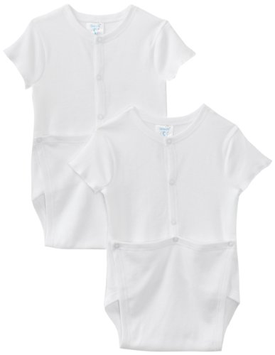 Algopix Similar Product 15 - 2 pack Wrap Bodysuit, White, 18 Months
