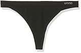 Unno - Tanga sin costuras para mujer, lot de 2, color Negro/Negro, talla S/M