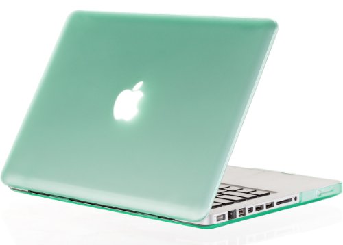 Kuzy - 15-inch GREEN Rubberized Hard Case Cover for Apple MacBook Pro 15.4