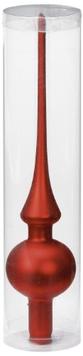 Inge Glas 11002C225 Baumspitze 26 cm, 1-Stück/Packung, rot matt
