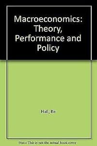 Macroeconomics by Robert E Hall, John B Taylor