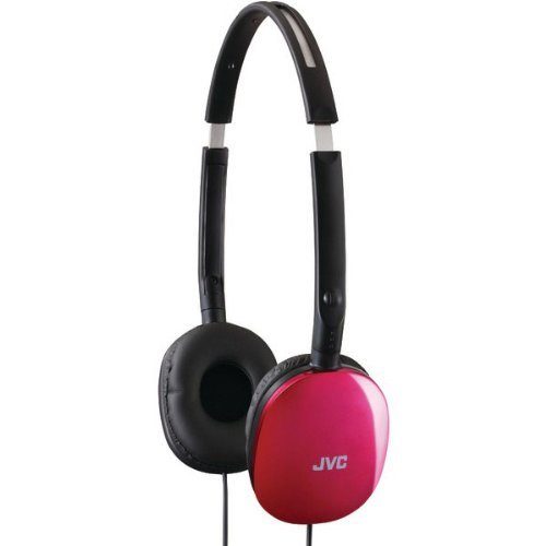 

JVC FLATS Lightweight Folding Headphones - Pink