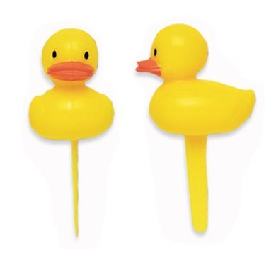 

Bakery Crafts 24 Count Duck Ducky Duckie Cupcake Picks Cake Topper Decorations, Yellow