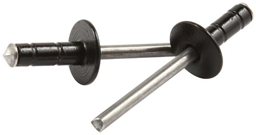 

Allstar ALL18091 Black 1/16" to 3/8" Range Multi-Grip Style Medium Head Rivet with Steel Mandrel, (Pack of 250)