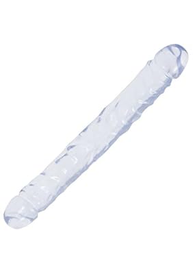 Doc Johnson Godemiché Double Dong 12 Jelly Transparent