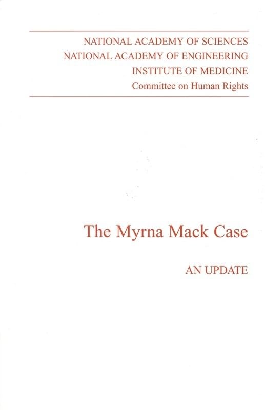 The Myrna Mack Case: An Update (Compass Series) by National Academy of Engineering