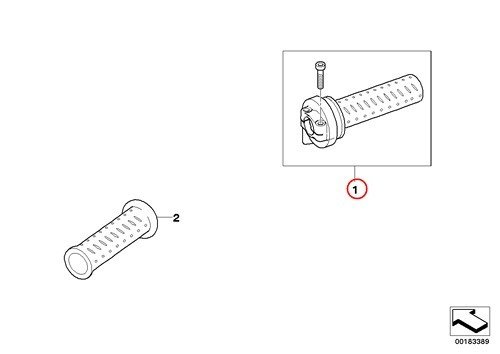 

BMW Genuine Motorcycle Handlebar Grips Throttle Twist Grip G650GS
