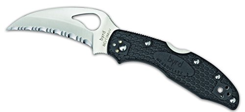 Spyderco Messer Byrd Hawkbill Serrated 7.2 cm, 01SP2200SBK