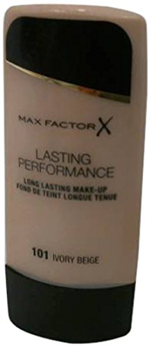 Max Factor Performance Long Lasting Foundation, No. 101 Ivory Beige, 1.1 Ounce