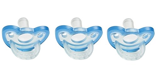 JollyPop Pacifiers PREEMIE Size FOR PREMATURE OR SMALL FULL TERM BABY'S Blue Natural Scent (3 Count)